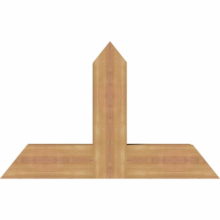 Ekena Millwork Portland Timber Gable Bracket, Western Red Cedar, 36"W x 23"H x 5 1/2"D x 5 1/2"F, 15/12 Pitch GBW036X23X0606POR00SWR